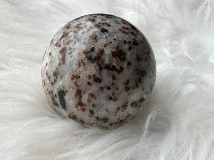 Brazil Garnet Sphere 100% Natural Crystal Gemstone - JING WEN CRYSTAL