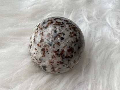 Brazil Garnet Sphere 100% Natural Crystal Gemstone - JING WEN CRYSTAL