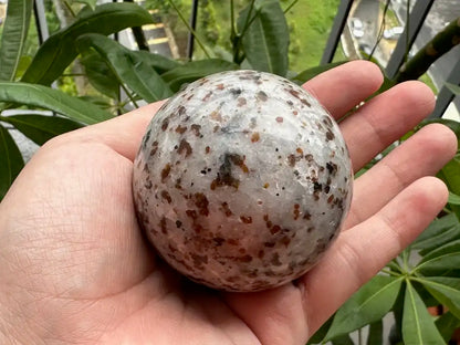 Brazil Garnet Sphere 100% Natural Crystal Gemstone - JING WEN CRYSTAL