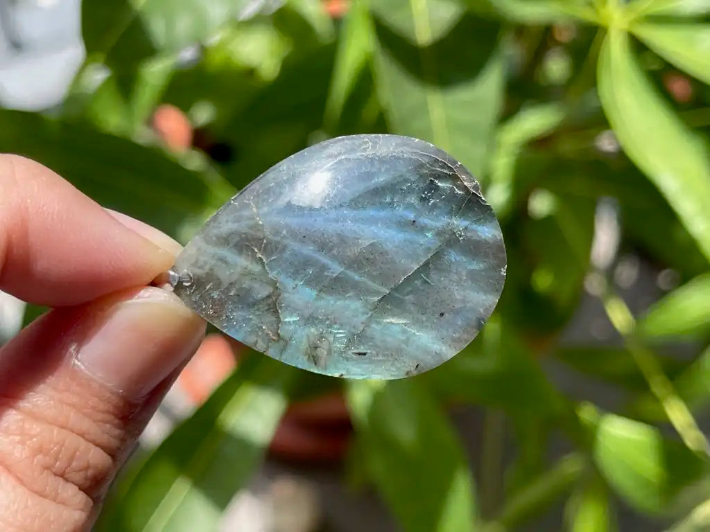 Canada Labradorite Pendant 100% Natural Crystal Gemstone - JING WEN CRYSTAL