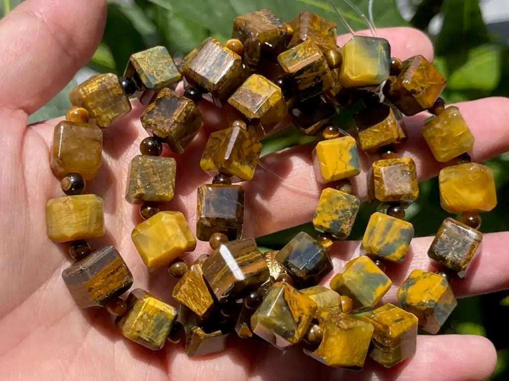 Africa Pietersite Bracelet A Grade 100% Natural Crystal Gemstone - JING WEN CRYSTAL